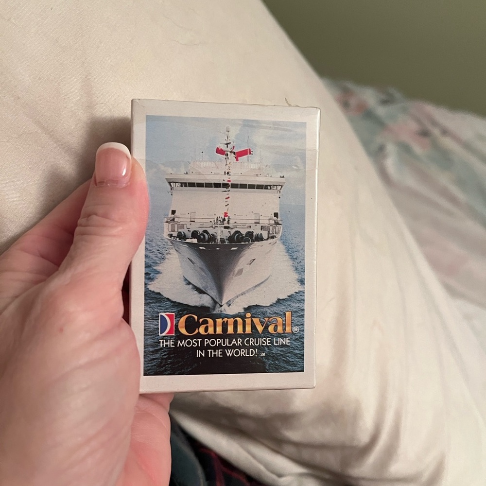 Vintage NEW Carnival Cruise Line Deck of Cards